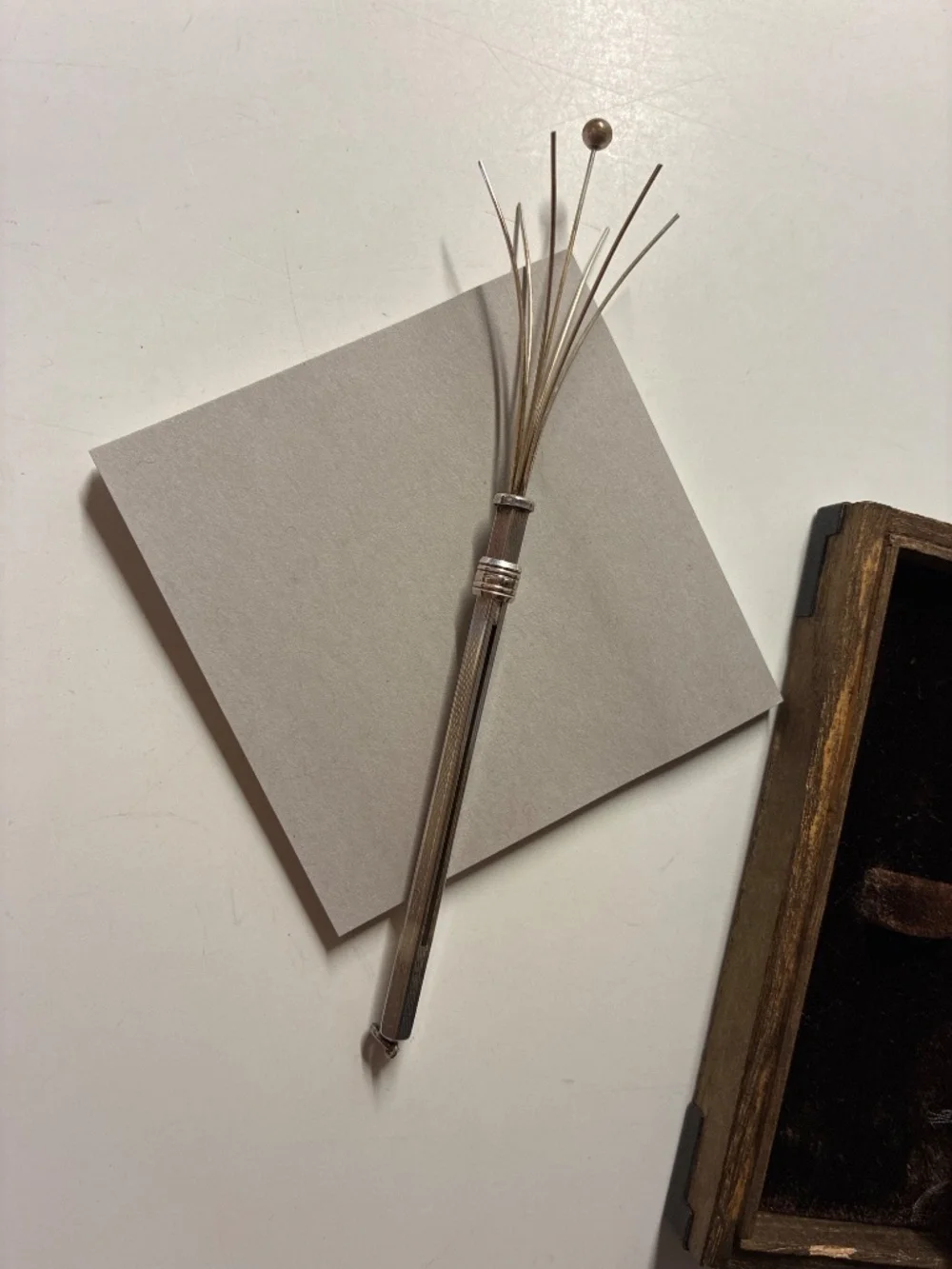 Silver swizzle stick/stir